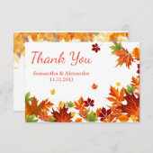 ヴィンテージ黒板 秋の感謝祭 招待状 (正面/裏面)