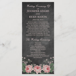 ヴィンテージ黒板 |結婚式 プログラムラックカード プログラム