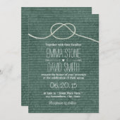 ヴィンテージ黒板 結婚式 招待状 (正面/裏面)