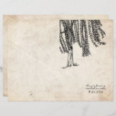 ヴィンテージ黒枝垂れ柳プログラムカバー (正面/裏面)