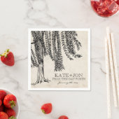 ヴィンテージ黒枝垂柳 スタンダードカクテルナプキン (インサイチュ)