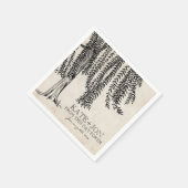 ヴィンテージ黒枝垂柳 スタンダードカクテルナプキン (角)