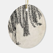 ヴィンテージ黒枝垂柳 セラミックオーナメント (左)