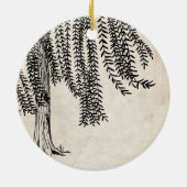 ヴィンテージ黒枝垂柳 セラミックオーナメント (裏面)