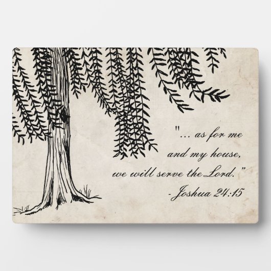 ヴィンテージ黒枝垂柳 フォトプラーク (正面)