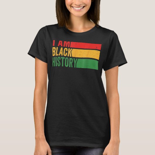 ヴィンテージ黒歴史月第一女性男性1 Tシャツ (正面)
