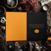 ヴィンテージ黒猫かわいいスパイダーゴシックハロウィーン カード