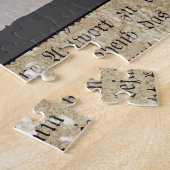 ヴィンテージ黒猫とフクロウのハロウィン ジグソーパズル (側面)