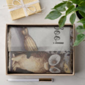 ヴィンテージ黒猫とフクロウのハロウィン 薄葉紙 (ギフト)