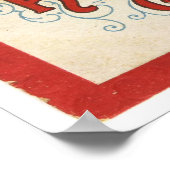 ヴィンテージ黒猫と魔女ハット ポスター (角)