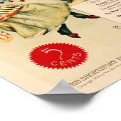 ヴィンテージ黒猫の広告 ポスター (角)