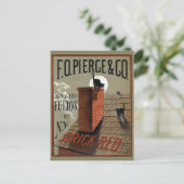 ヴィンテージ黒猫の月光広告 ポストカード (スタンド正面)