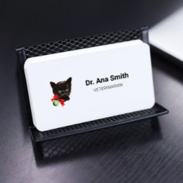 ヴィンテージ黒猫の獣医業 名刺