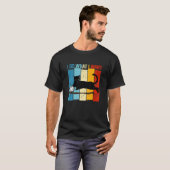 ヴィンテージ黒猫コーヒーカップ Tシャツ (正面フル)