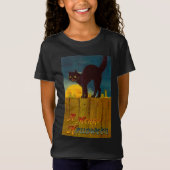 ヴィンテージ黒猫ハロウィーン Tシャツ