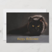 ヴィンテージ黒猫不気味悪ハローウィンパーティ 招待状 (裏面)