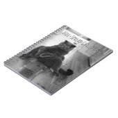 ヴィンテージ黒猫肌寒いノート ノートブック (左側)