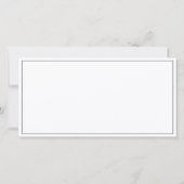 ヴィンテージ黒白結婚の写真 サンキューカード (裏面)