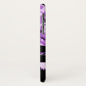 ヴィンテージ黒紫色の花鳥モノグラム Case-Mate iPhoneケース (裏面/左)