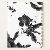 ヴィンテージ黒花柄アポイントメント帳 プランナー手帳 (裏面)