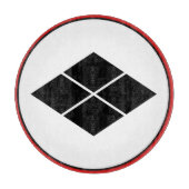 ヴィンテージ黒赤竹田日本門東洋人 カッティングボード (正面)