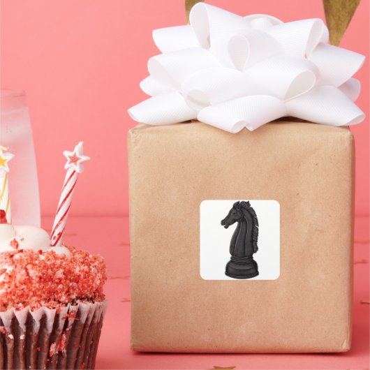 ヴィンテージ黒駒 スクエアシール (パーティー)