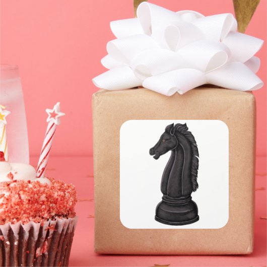 ヴィンテージ黒駒 スクエアシール (パーティー)