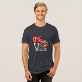 ヴィンテージ0%ビーガン中毒食品 トライブレンドＴシャツ (正面全面)