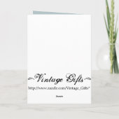 ヴィンテージ1つの歳の男の子のバースデー・カード カード (裏面)