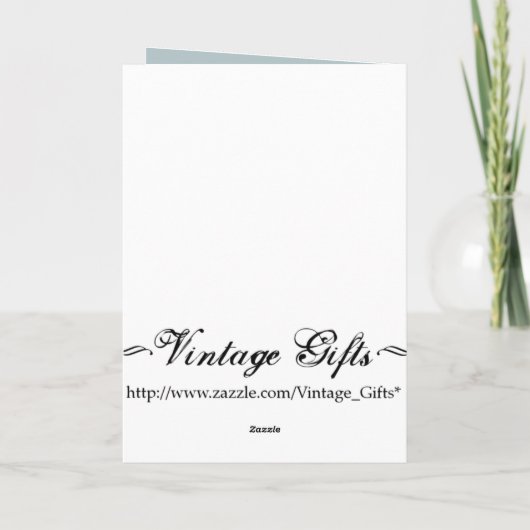 ヴィンテージ1つの歳の男の子のバースデー・カード カード (裏面)