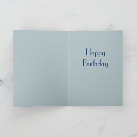 ヴィンテージ1つの歳の男の子のバースデー・カード カード (内部)