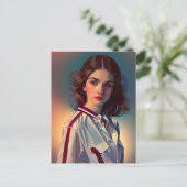 ヴィンテージ10代の若者 ポストカード (スタンド正面)