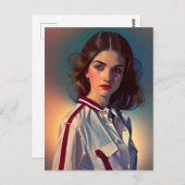 ヴィンテージ10代の若者 ポストカード (正面/裏面)