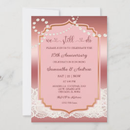 ヴィンテージ10周年結婚記念日パーティー 招待状