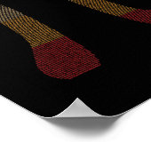 ヴィンテージ10000桁Pi記号 – 数学 –  ポスター (角)