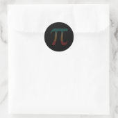 ヴィンテージ10000桁Pi記号 – 数学 – ラウンドシール (バッグ)