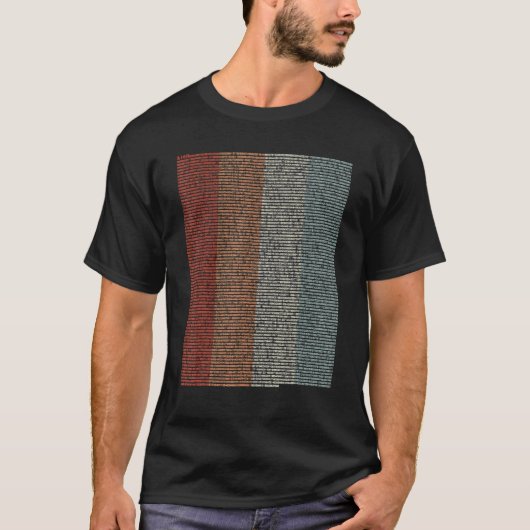 ヴィンテージ10000桁Pi記号Math Math Pi D Tシャツ (正面)