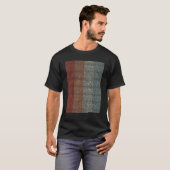 ヴィンテージ10000桁Pi記号Math Math Pi D Tシャツ (正面フル)