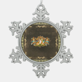 ヴィンテージ114 スノーフレークピューターオーナメント