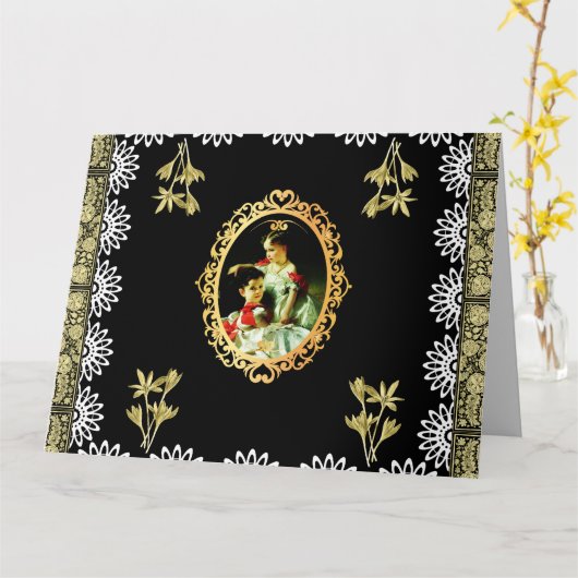 ヴィンテージ115 カード (黄色い花)