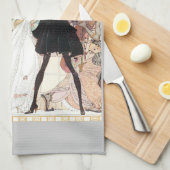 ヴィンテージ12の踊りプリンセスバイカイニールセン キッチンタオル (四つ折り)