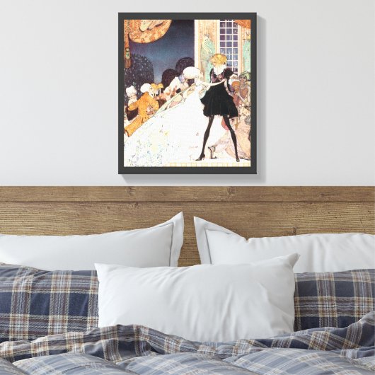 ヴィンテージ12の踊りプリンセスバイカイニールセン キャンバスプリント (インサイチュ (寝室))