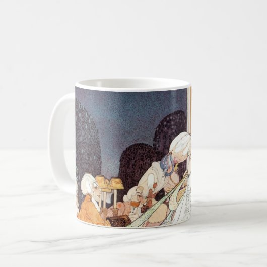 ヴィンテージ12の踊りプリンセスバイカイニールセン コーヒーマグカップ (正面左)