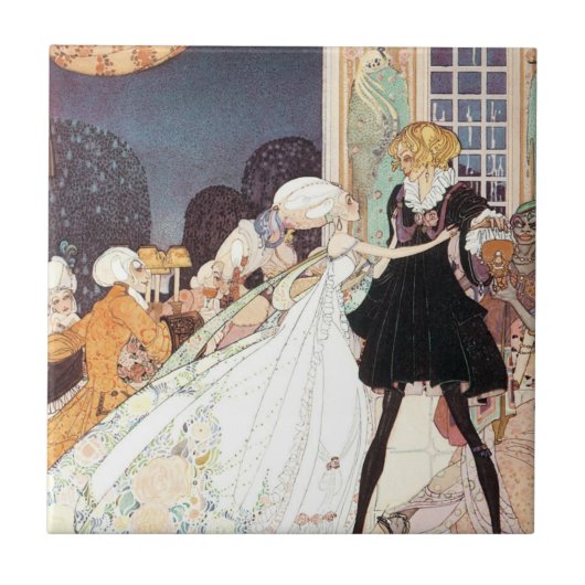 ヴィンテージ12の踊りプリンセスバイカイニールセン タイル (正面)