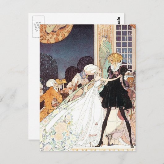 ヴィンテージ12の踊りプリンセスバイカイニールセン ポストカード (正面/裏面)