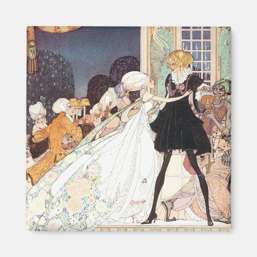 ヴィンテージ12の踊りプリンセスバイカイニールセン マグネット (正面)