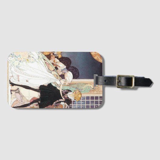 ヴィンテージ12の踊りプリンセスバイカイニールセン ラゲッジタグ (正面横)