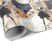 ヴィンテージ12の踊りプリンセスバイカイニールセン ラッピングペーパー (ロールコーナー)