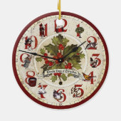 ヴィンテージ12クリスマスオーナメント日 セラミックオーナメント (裏面)