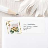 ヴィンテージ12日のクリスマス差出人住所 ラベル (インサイチュ)